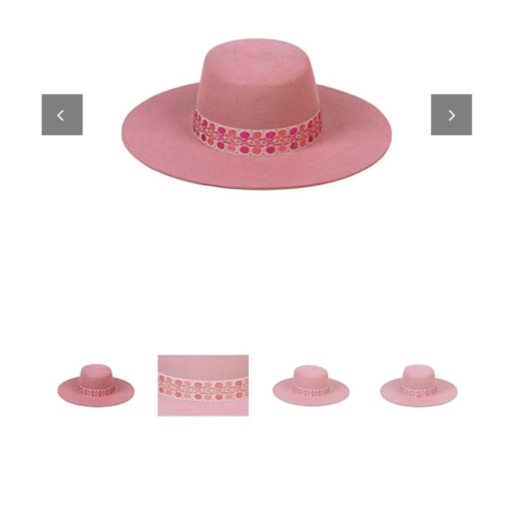 Lack of Color Pink Boater Hat